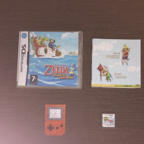 JUEGO THE LEGEND OF ZELDA PHANTON HOURGLASS CARATULA IMPRESA NINTENDO DS