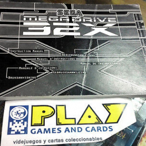 INSTRUCTION MANUAL DE INSTRUCCIONES SEGA MEGADRIVE 32X EUROPEO BUEN ESTADO