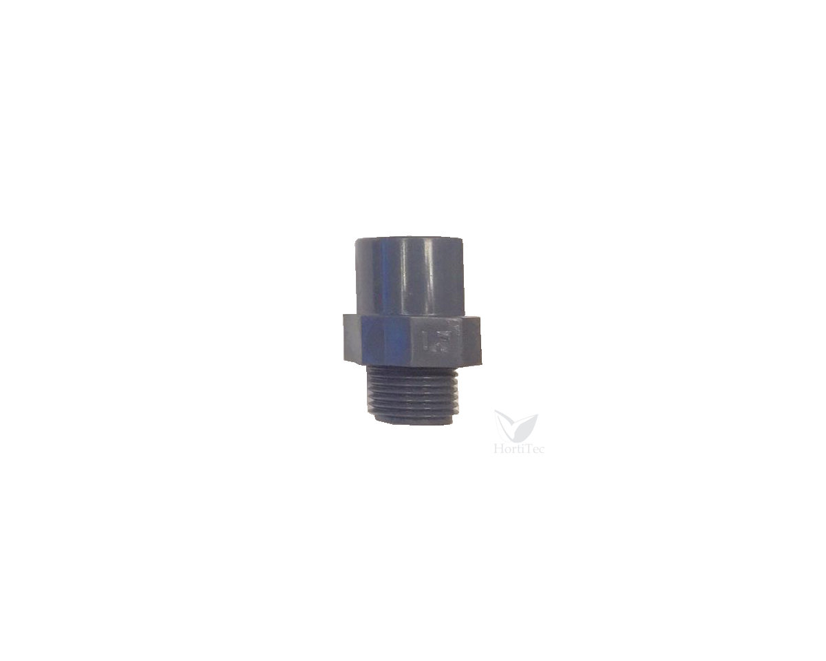 Terminal Rosca Macho Flora PVC