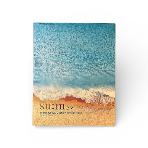 Набор кушон c запаской и эссенцией SU:M37 Water-full CC Cushion Perfect Finish Special Set
