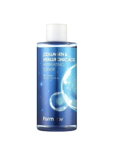 Тонер с коллагеном и гиалуроновой кислотой Farm Stay Collagen & Hyaluronic Acid Hydrating Toner 300ml
