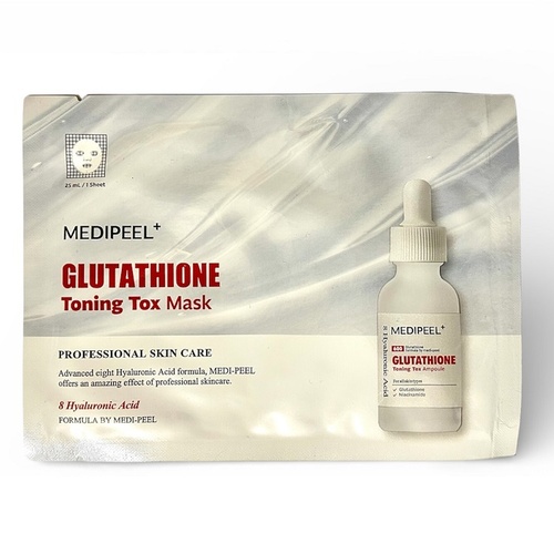Тканевая маска отбеливающая тонизирующая MEDI-PEEL Glutathione Toning Tox Mask, 25ml