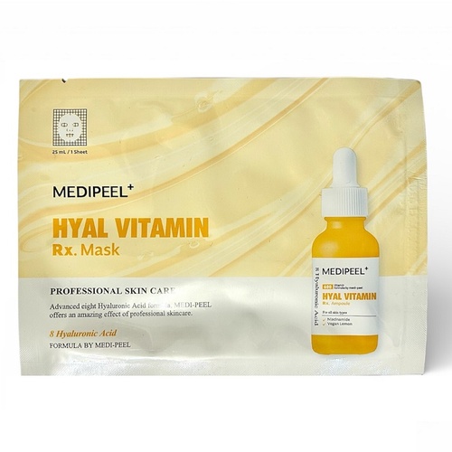 Тканинна маска зволожуюча вітамінна MEDI-PEEL Hyal Vitamin Rx.Mask, 25ml