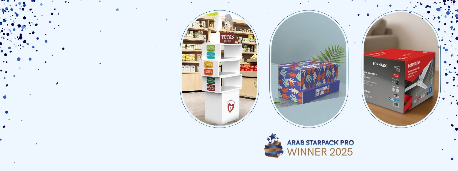 CELEBRATING 3 WINS AT THE ARAB STARPACK PRO AWARDS
