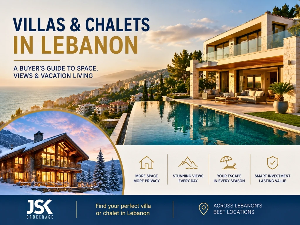Villas & Chalets in Lebanon - A Buyer's Guide to Space, Views, and Vacation Living