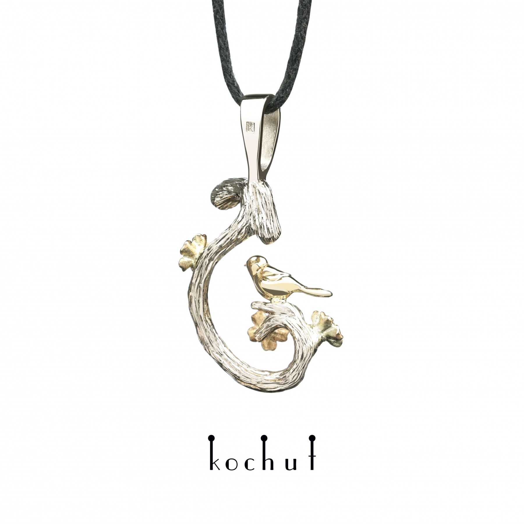 Bird on a twig with flowers: spring - Image 6