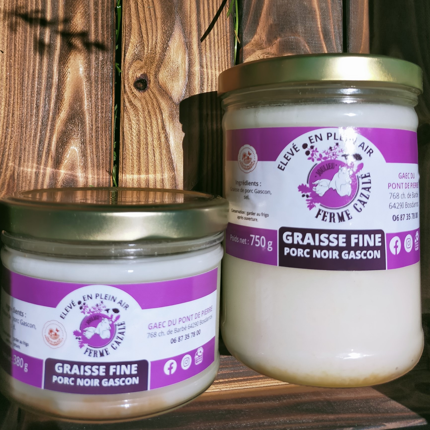 SAINDOUX de porc Gascon pour CUISINER (380g)