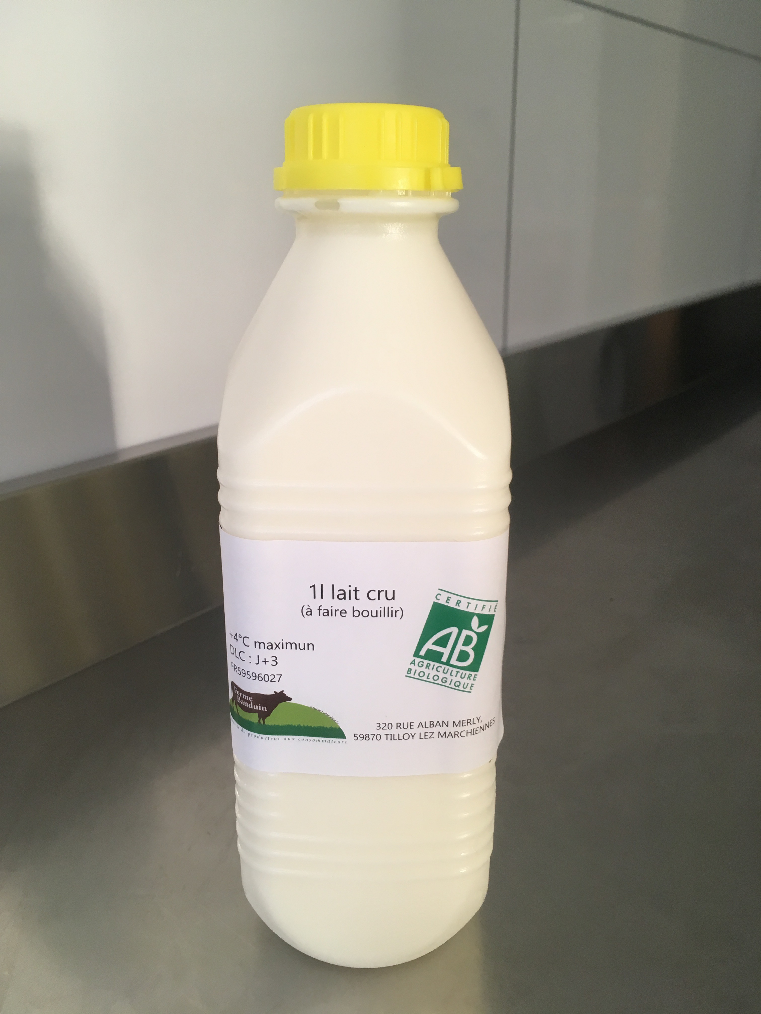 Lait Bio en bouteille de 1 litre
