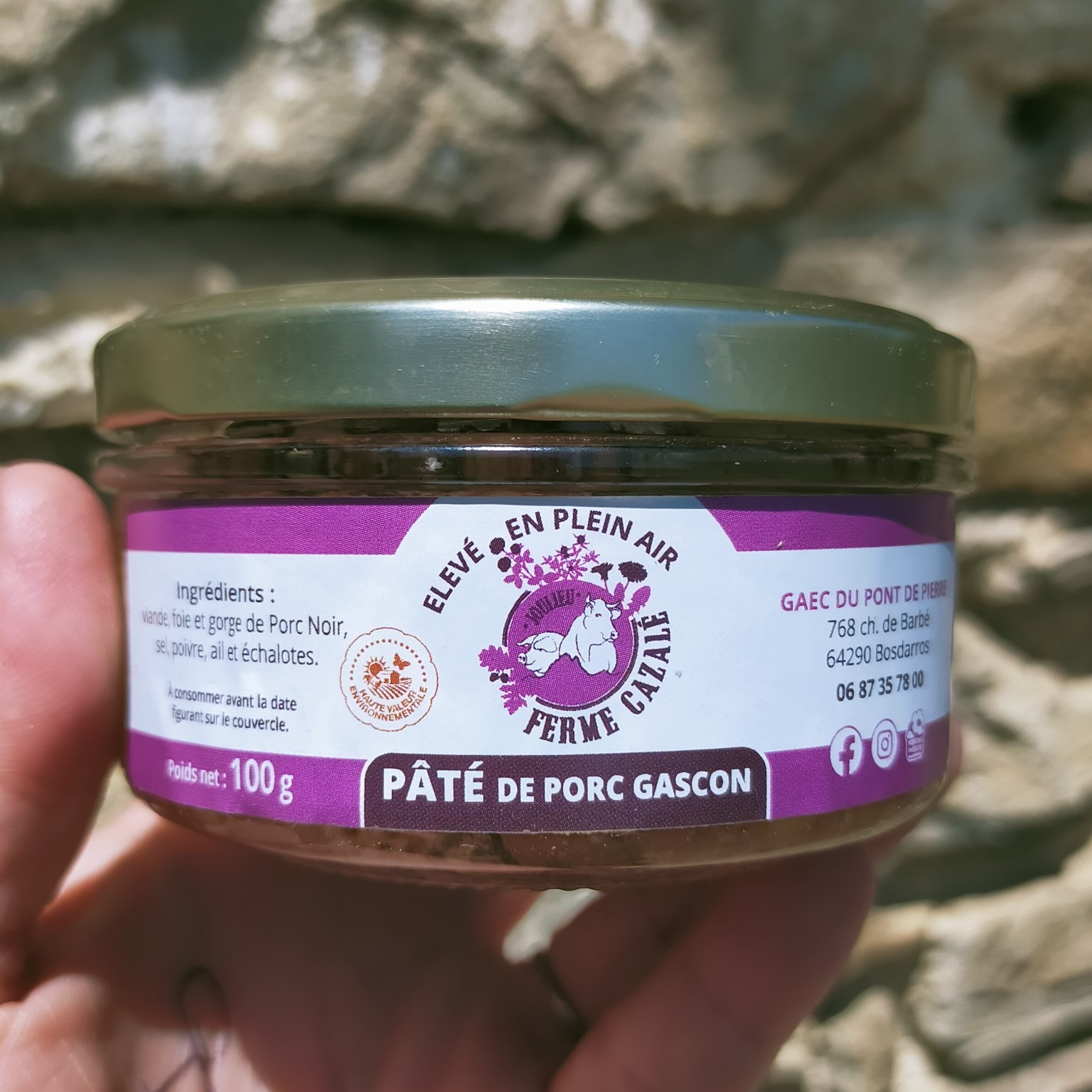 Pâté de porc Gascon (100g)