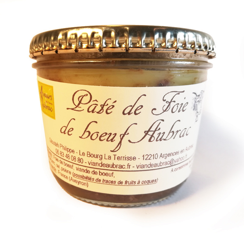 Pâté de foie de boeuf d'Aubrac 180gr