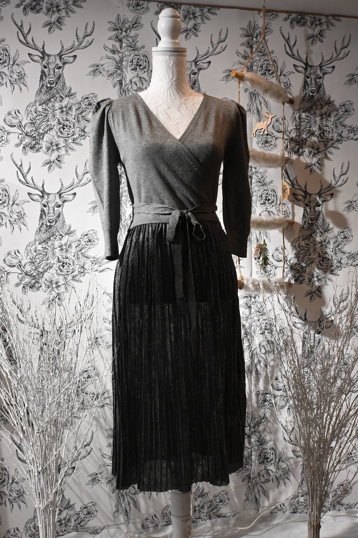 Cache Coeur Robe argent