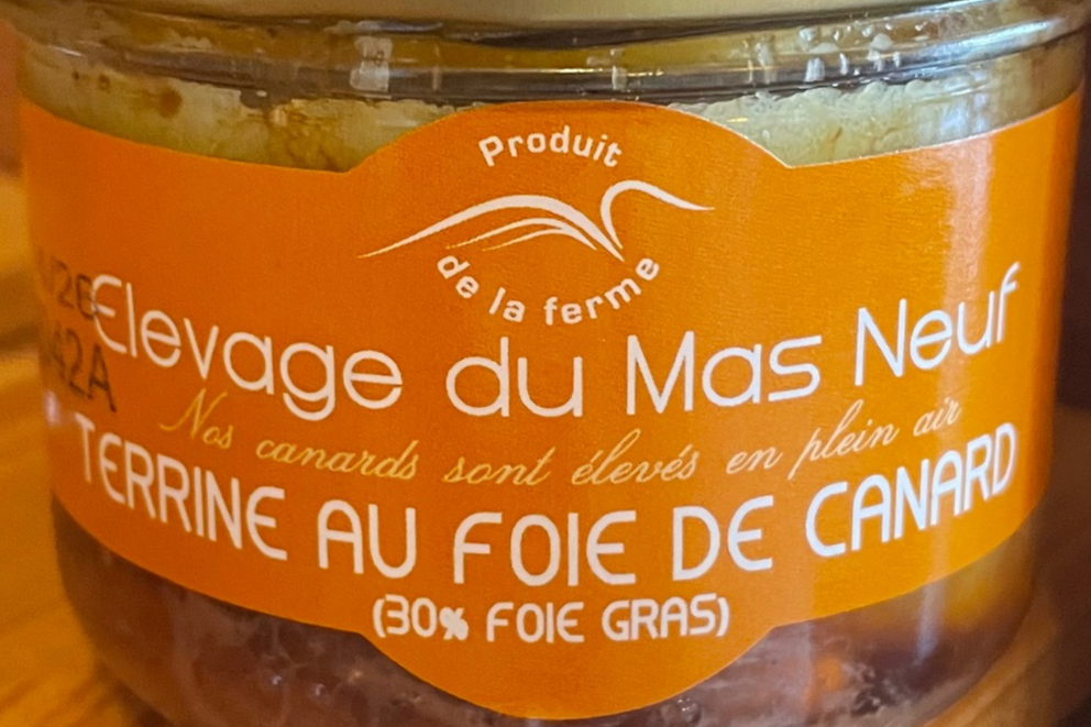 TERRINE DE CANARD AU FOIE GRAS 180G