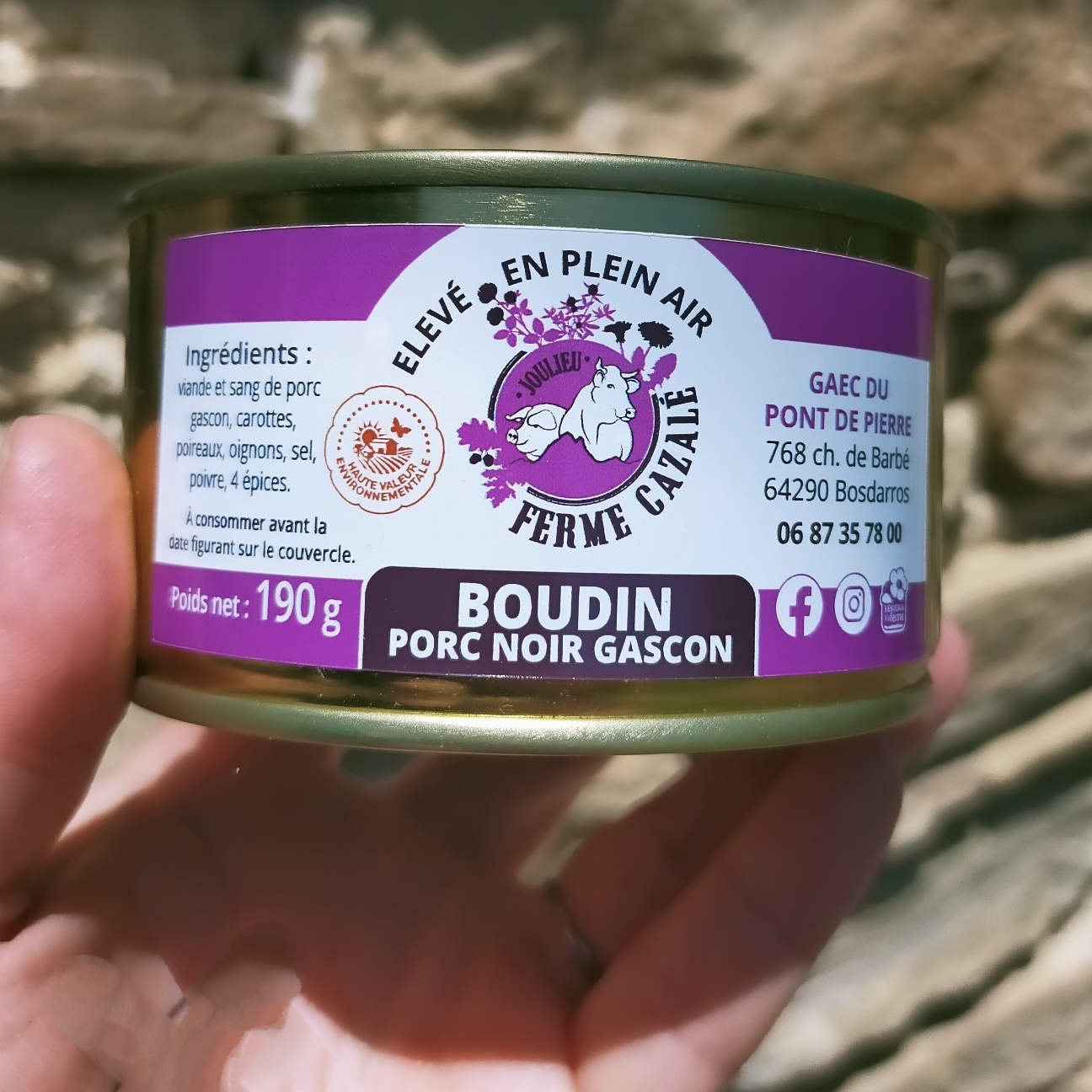 Boudin de porc Gascon (100g)