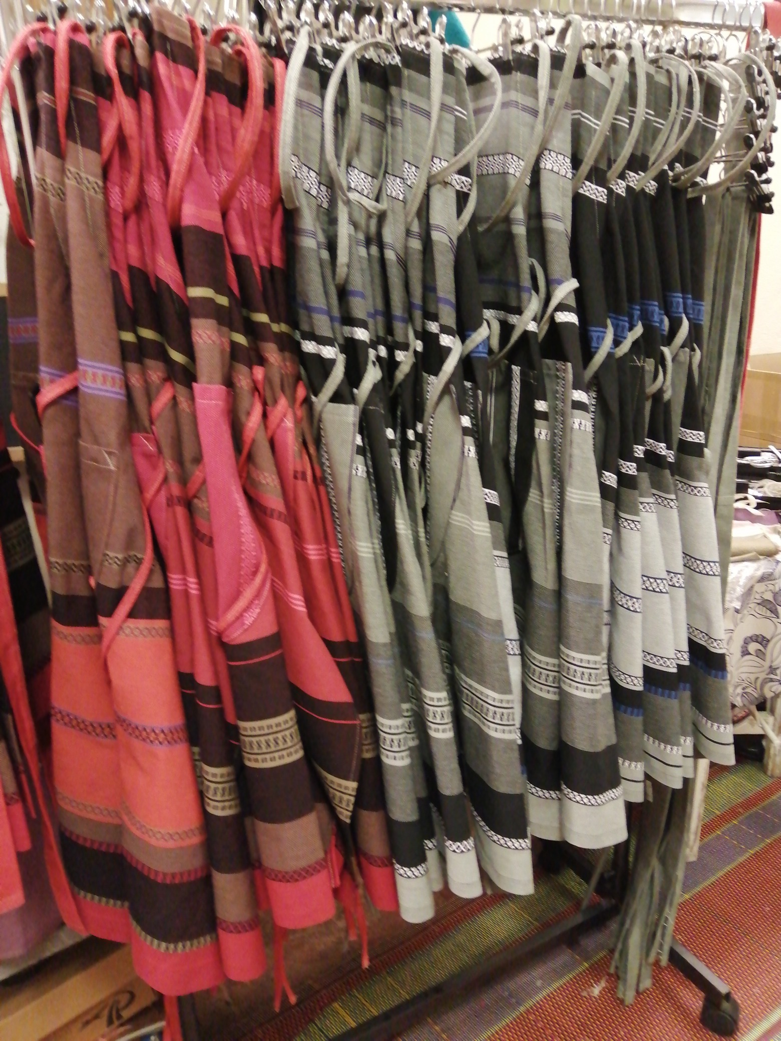 Fait main -Toiles du soleil -Tablier coulissant Tsar rouge