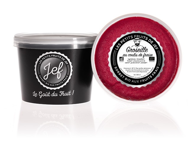 Sorbet Bio - Groseille & Fraise