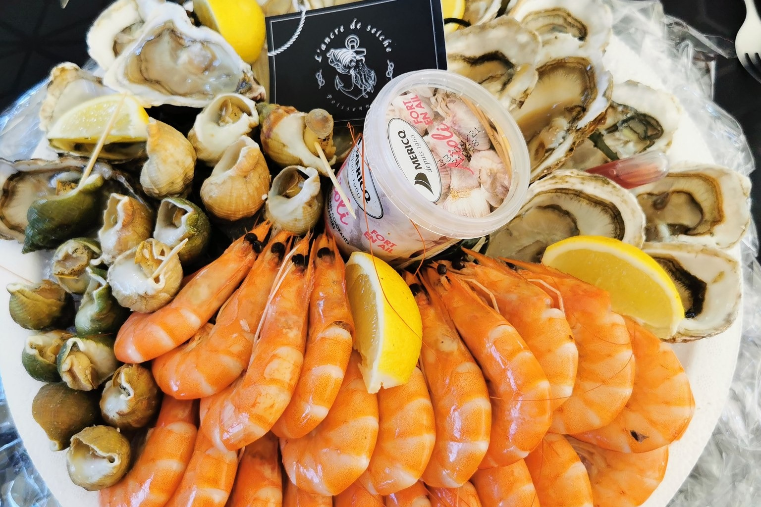 Plateau fruit mer "ancre de seiche n°1"