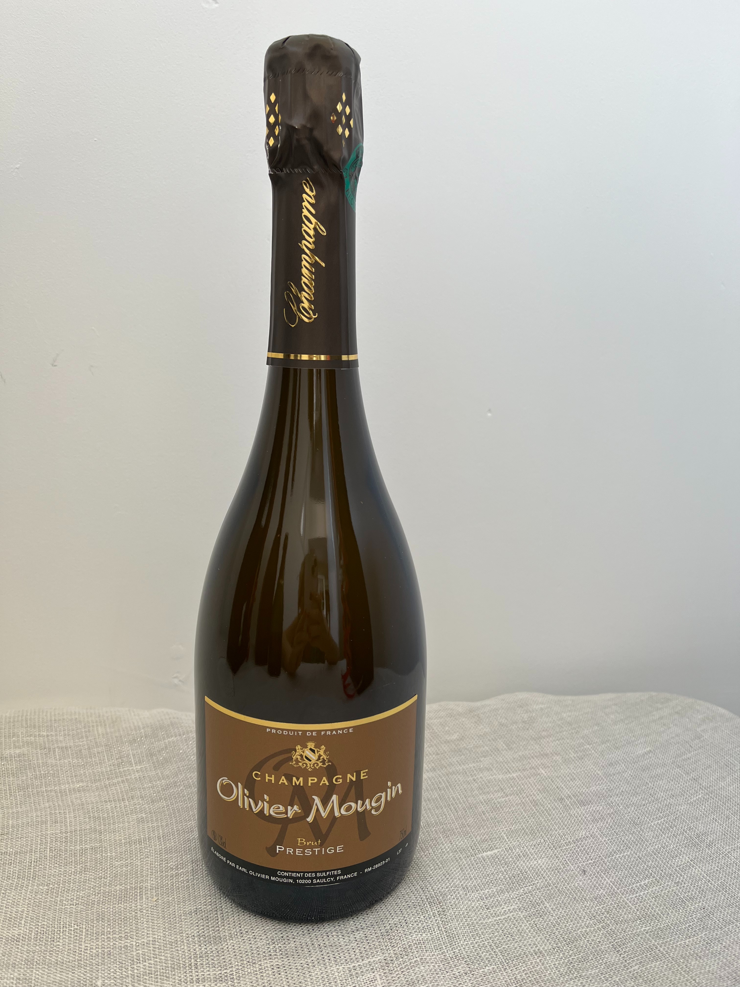 Champagne Brut Millésime Olivier MOUGIN La bouteille de 75cl