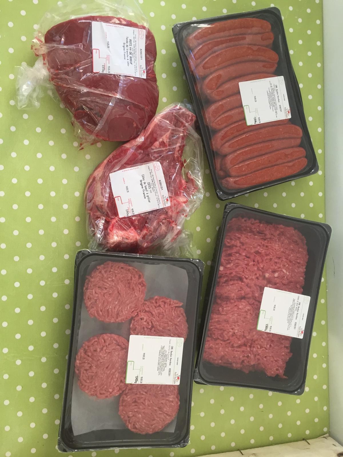 Colis de viande de boeuf - format 5 kg BARBECUE