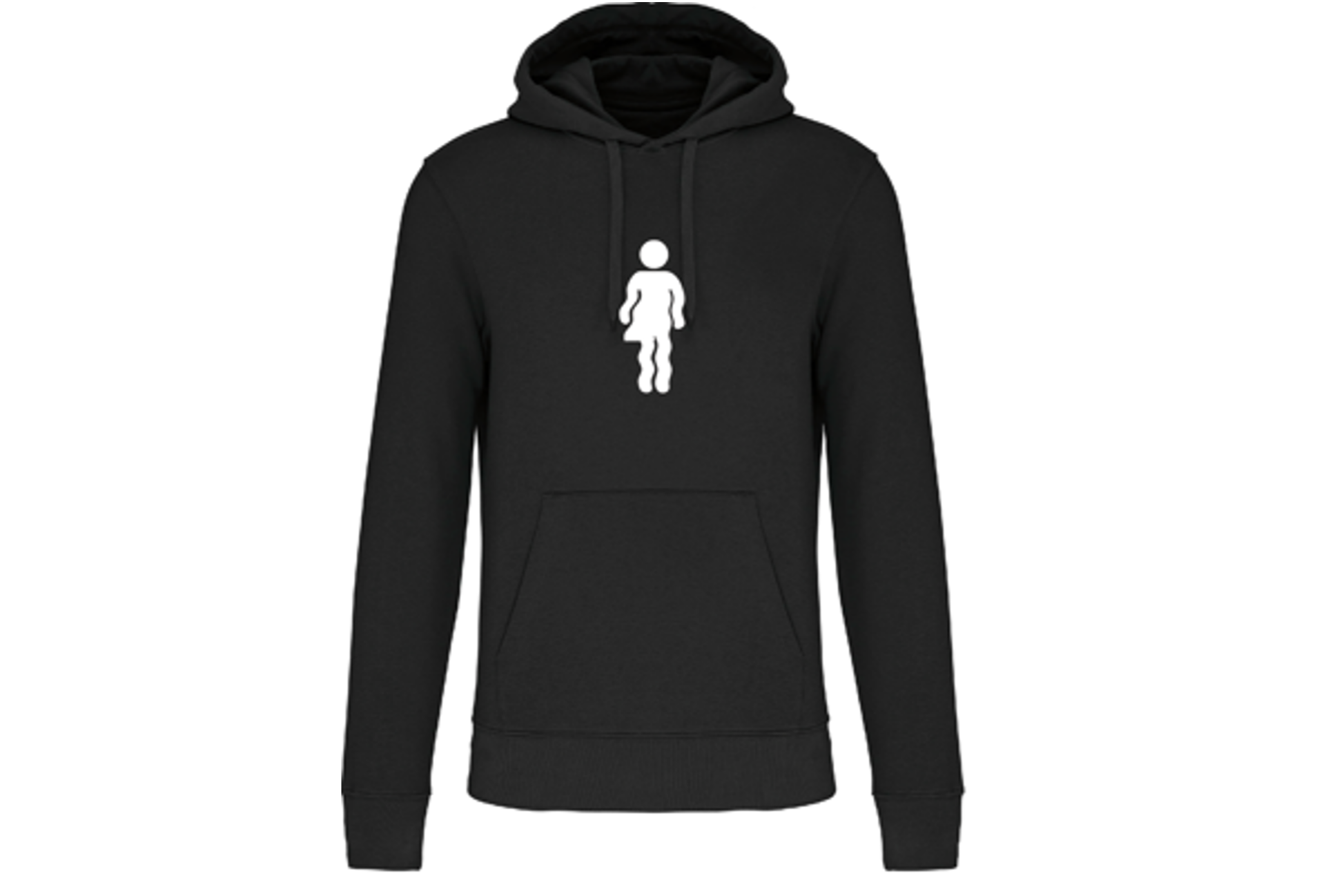 Sweatshirt à capuche unisexe Handi1visible logo blanc