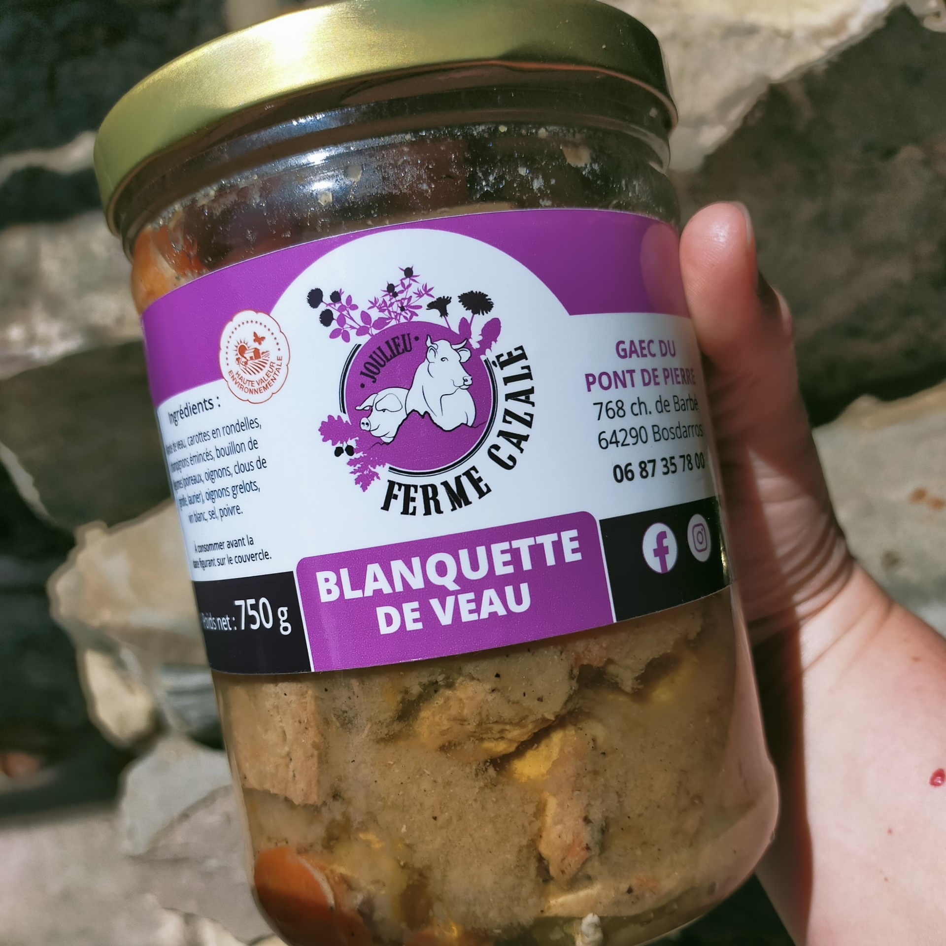 Blanquette de veau (750g)