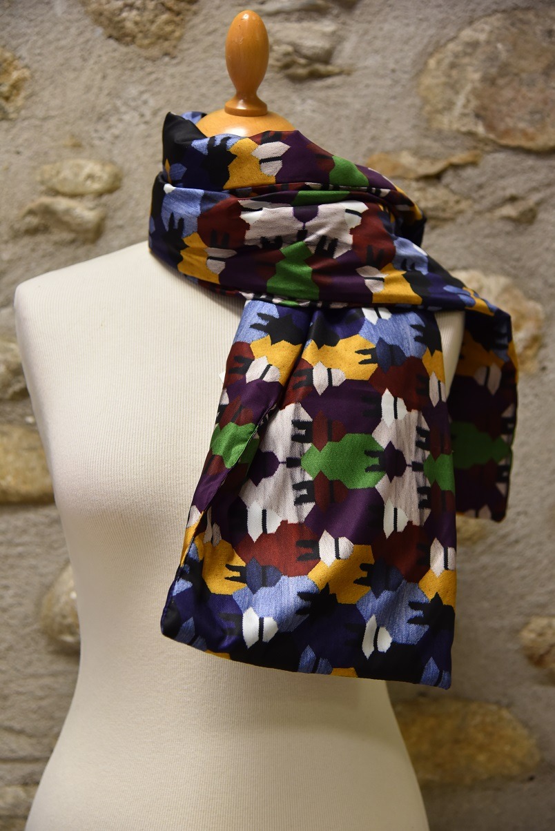 Art à porter-Echarpe 'Made in Sens' Doodo Pérou