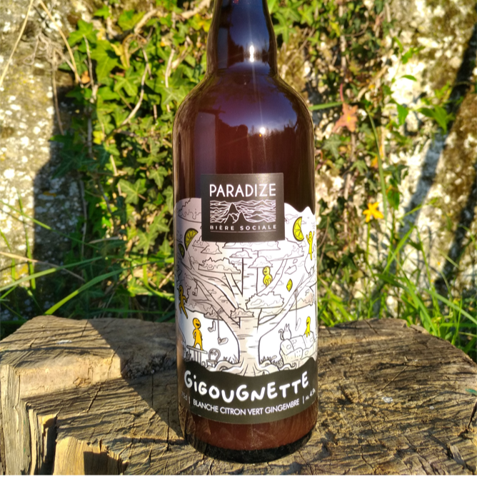 Gigougnette - Blanche citron-vert/gingembre  - 4,9 % - 75cl