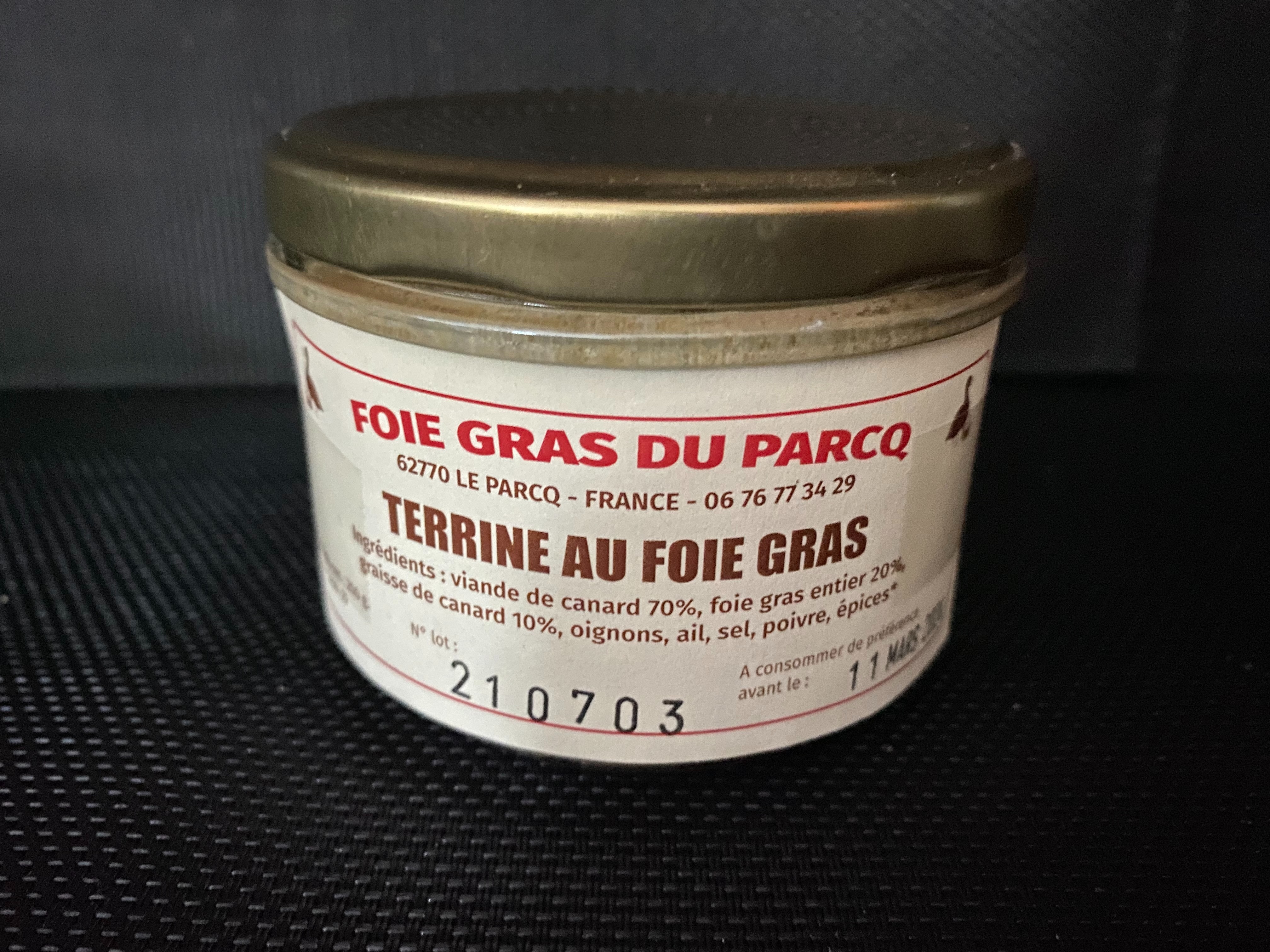 Terrine au Foie Gras de canard 200g