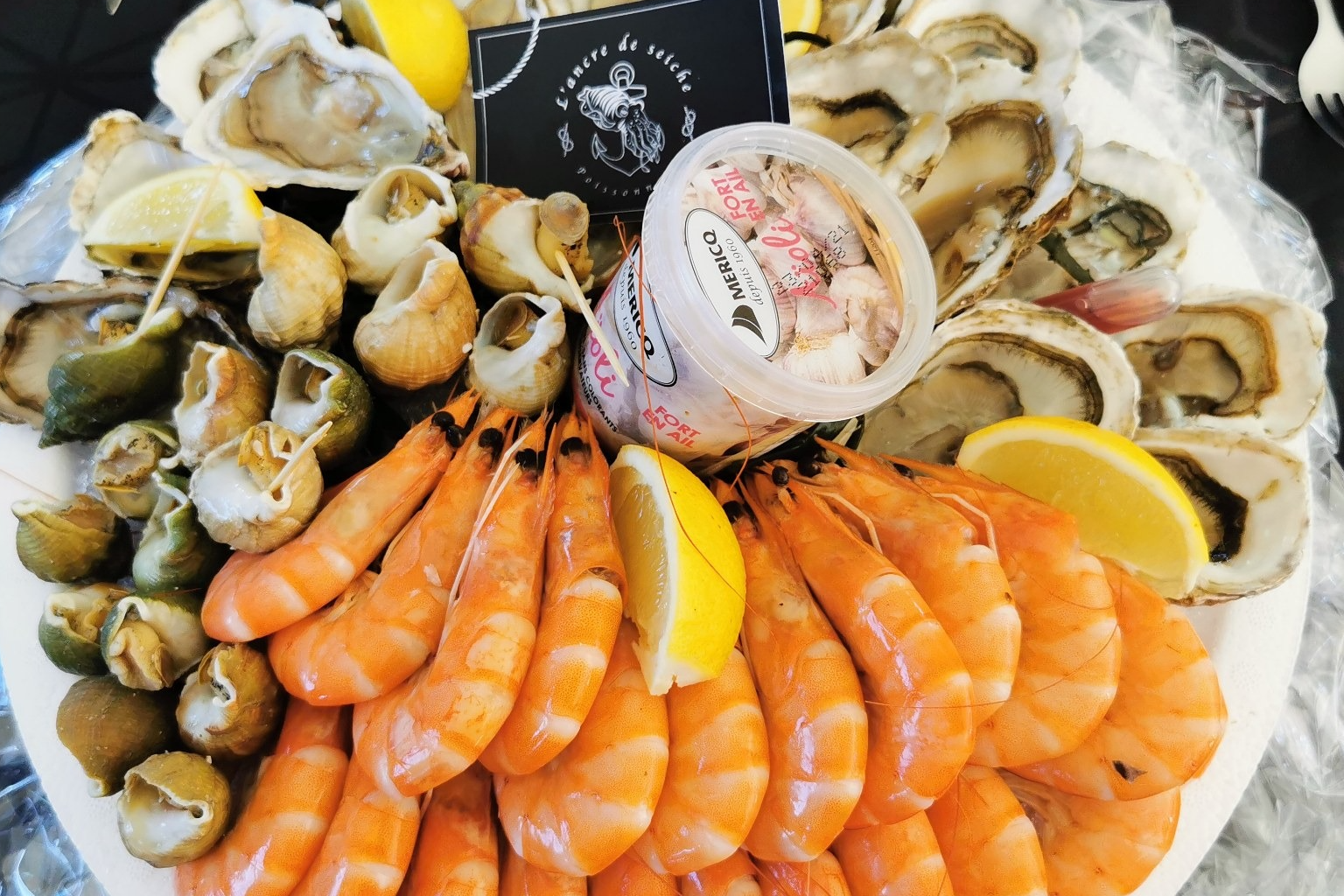 Plateau fruit mer "l'ancre de seiche n°5"