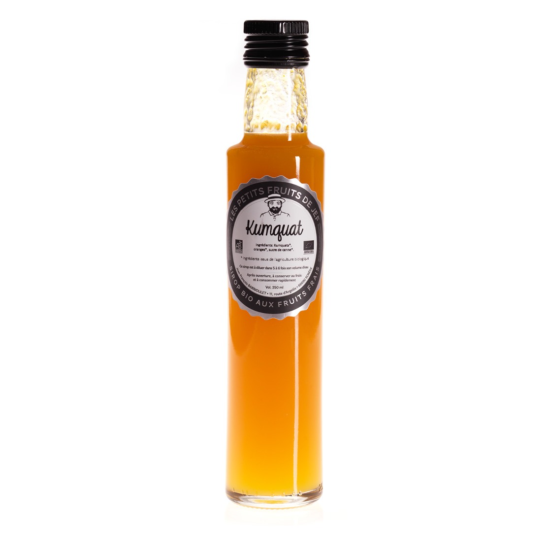 Sirop Bio aux Agrumes - 250ml - Mandarine & Kumquat