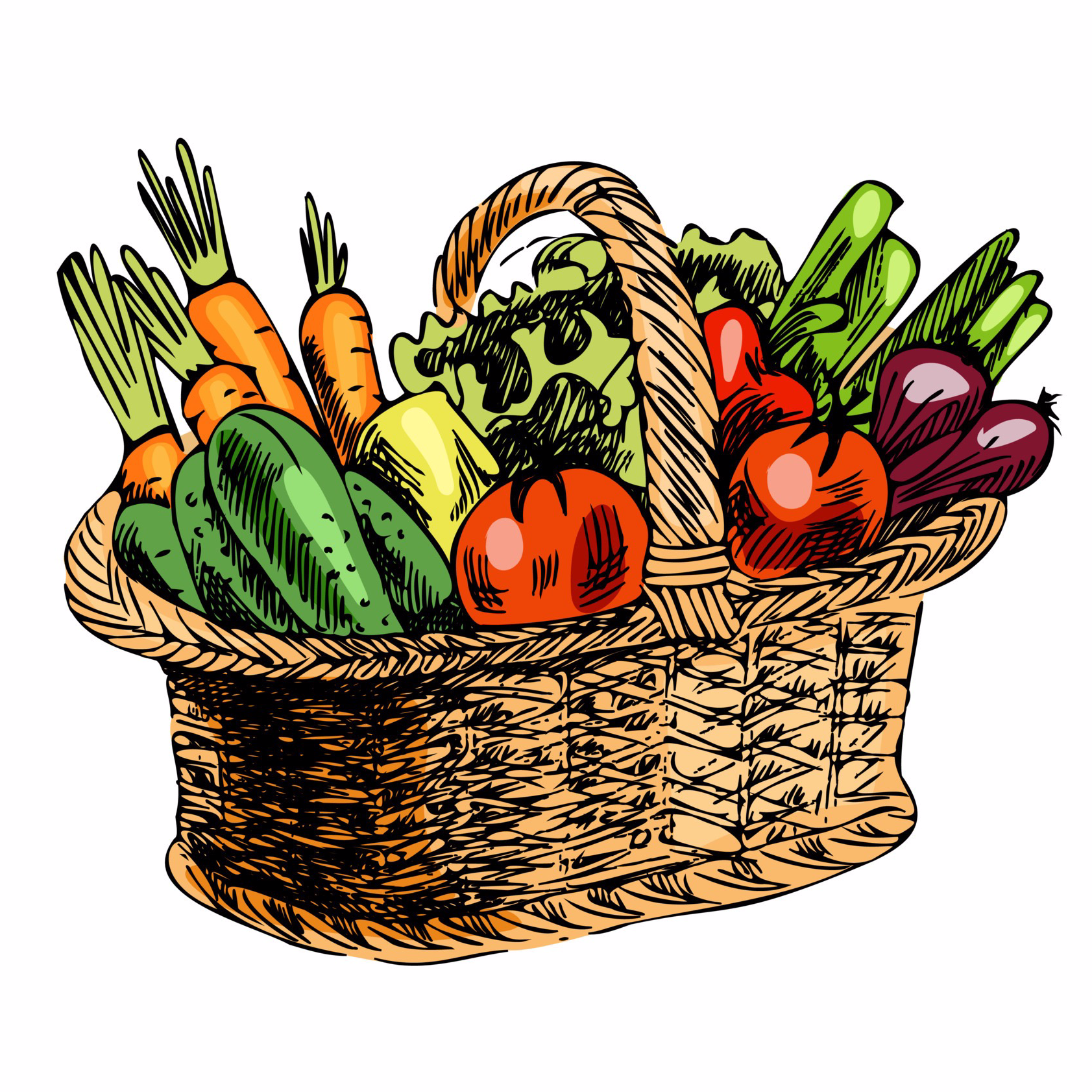 Panier de légumes pour 3/4 personnes