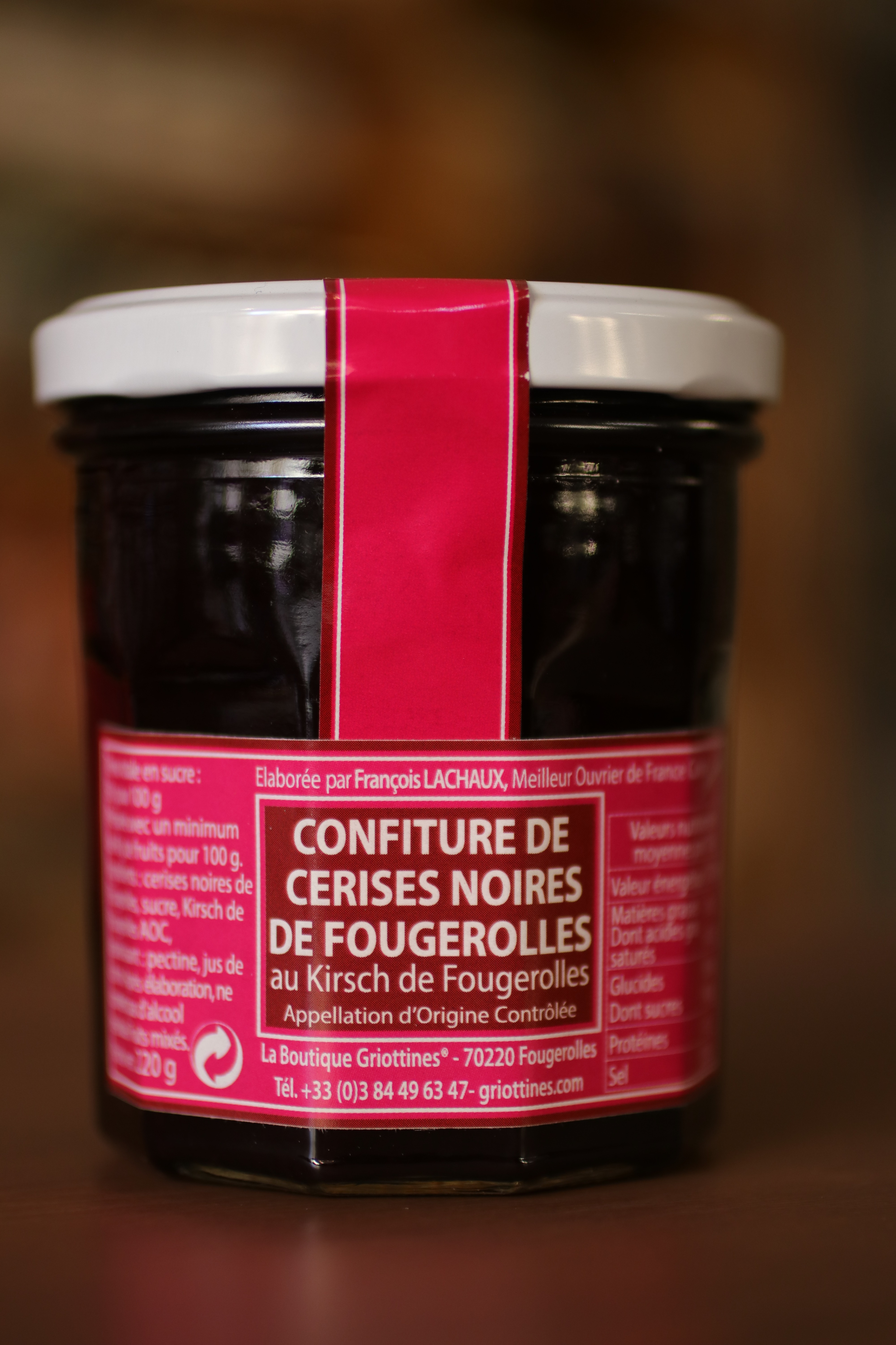 Confiture de cerise noire au kirch