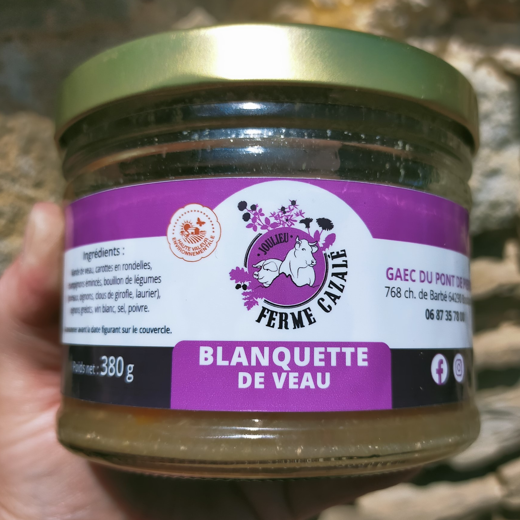 Blanquette de veau (380g)