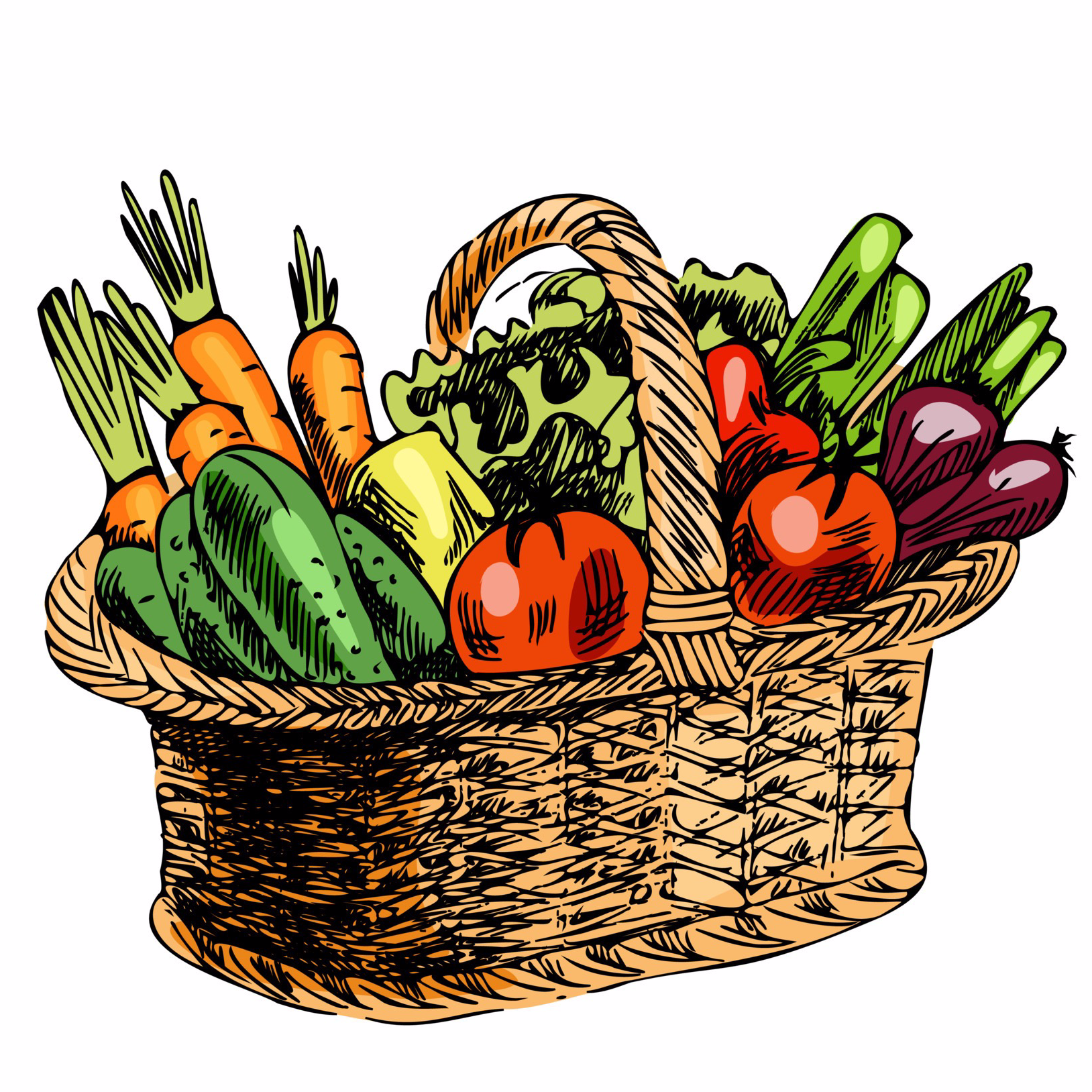 Panier de légumes pour 2 personnes