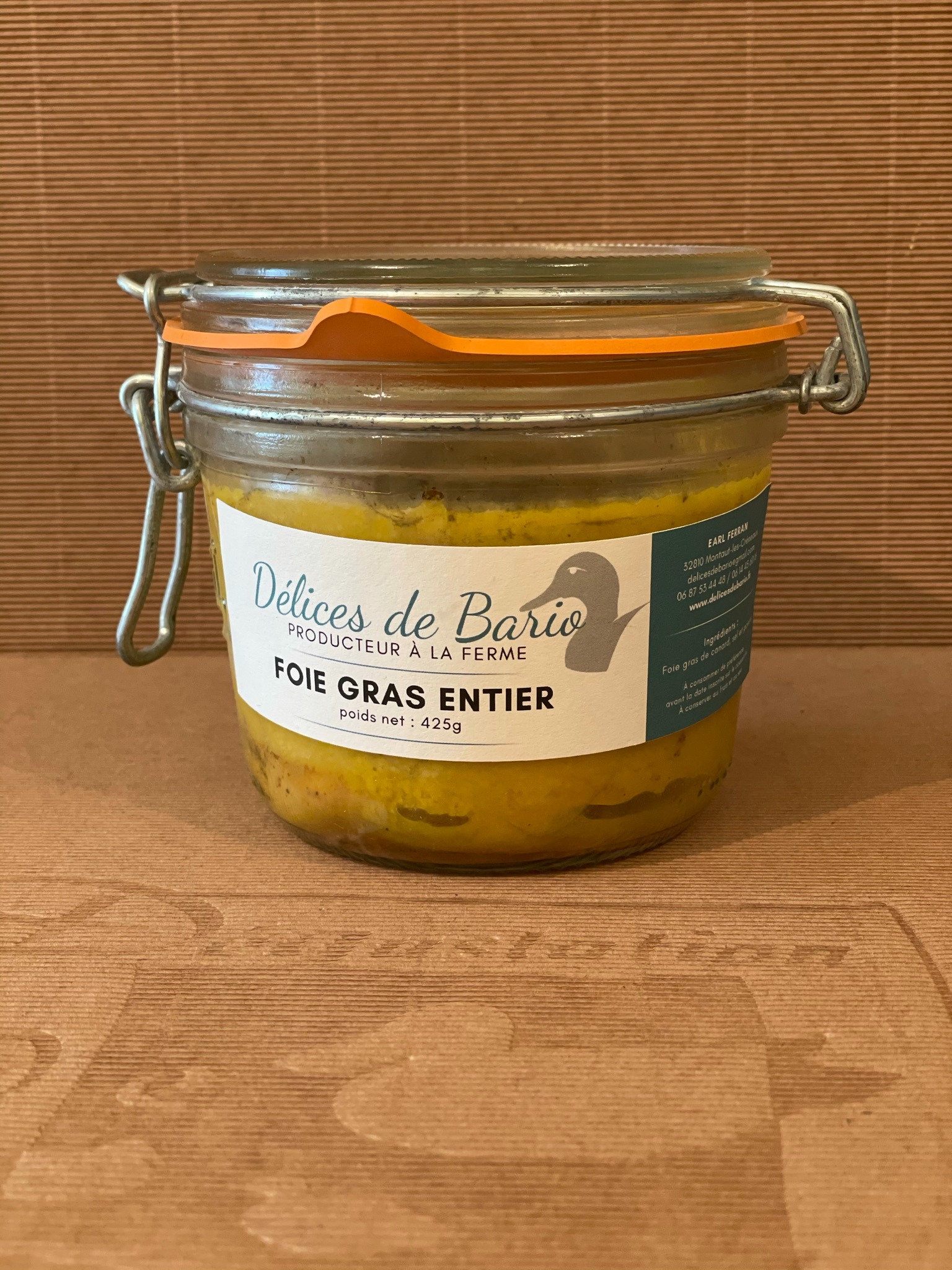 Foie Gras de canard entier 425gr