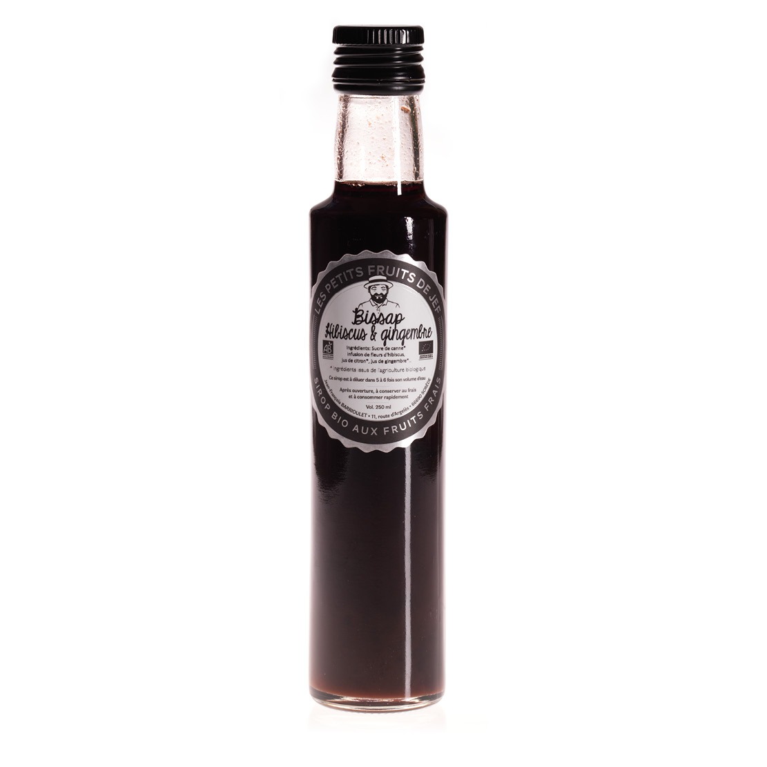 Sirop Bio aux Epices - 250ml - Hibiscus & Gingembre