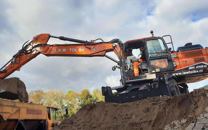 graafmachine huren zonder machinist