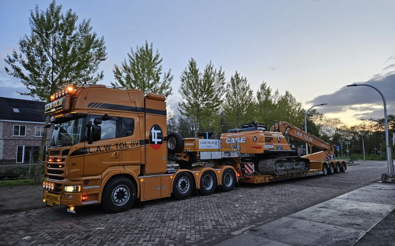 graafmachine huren met transport