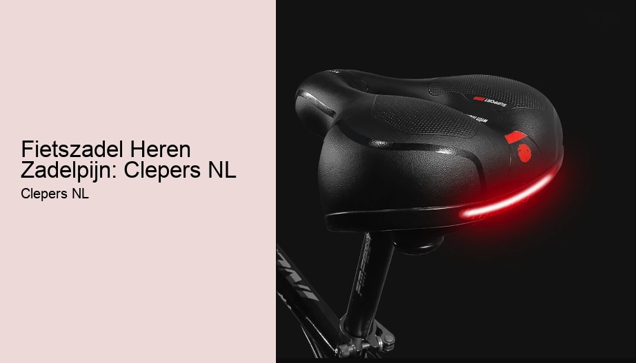 Fietszadel Heren Zadelpijn: Clepers NL