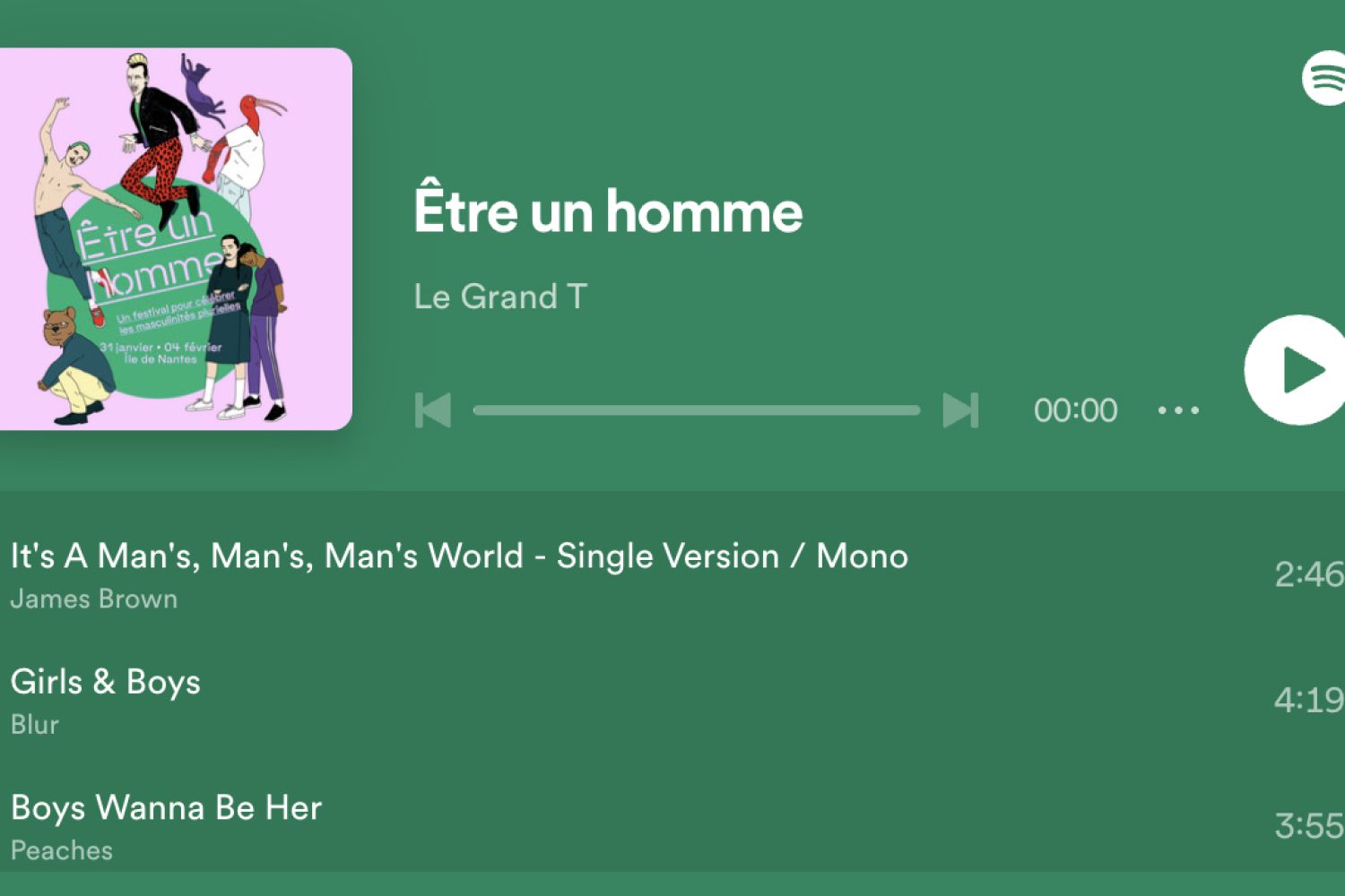 Être un homme : la playlist