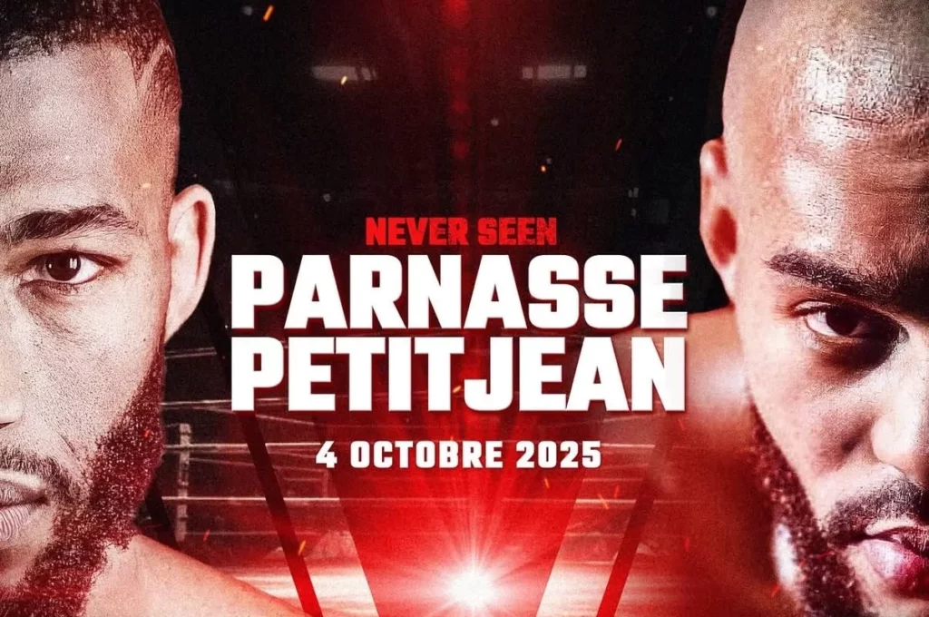 Affiche officielle du combat Parnasse vs Petitjean.