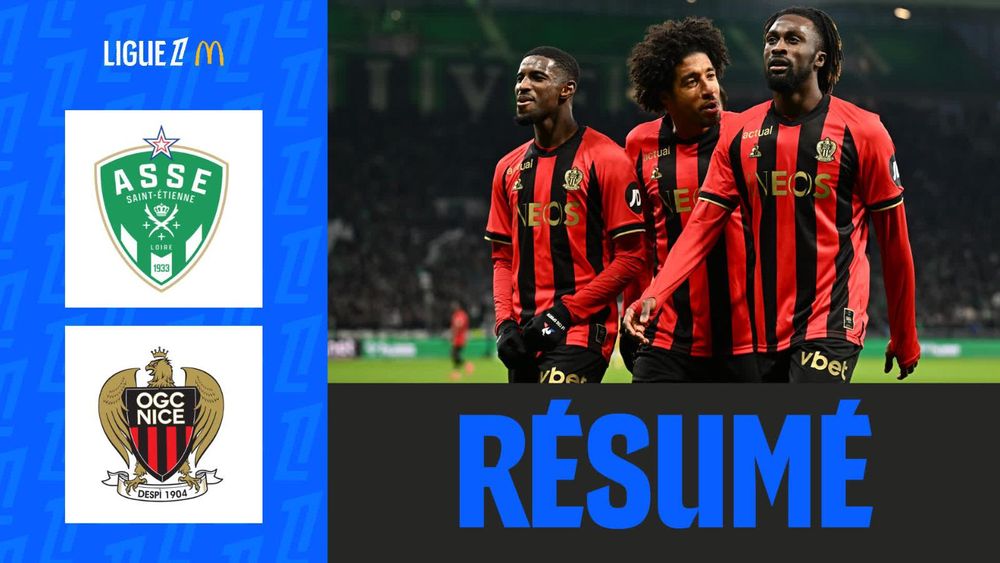 Feuille du match (OGC Nice - ASSE) - J5 - SAISON 24/25