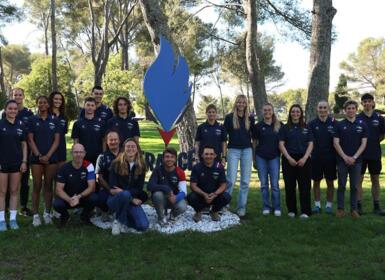 Salomé Simon en stage au CREPS de Boulouris