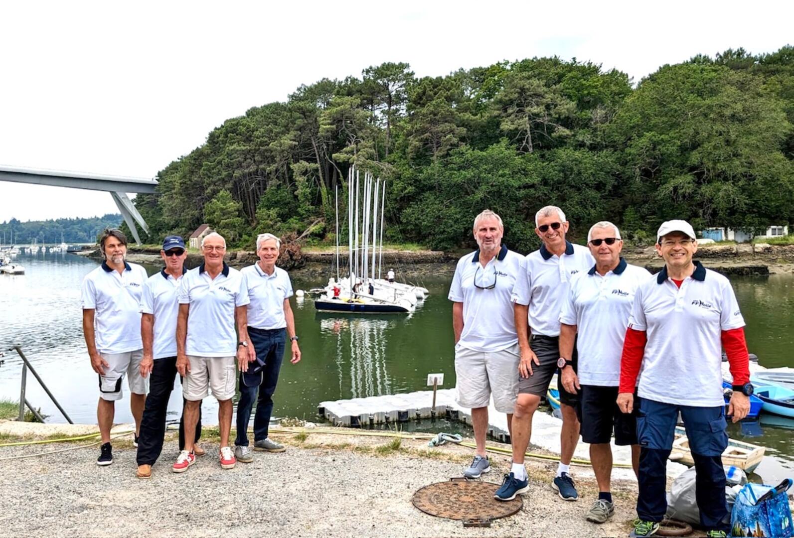La flotte des Quillards 7M50 du CYVM en baie de Quiberon