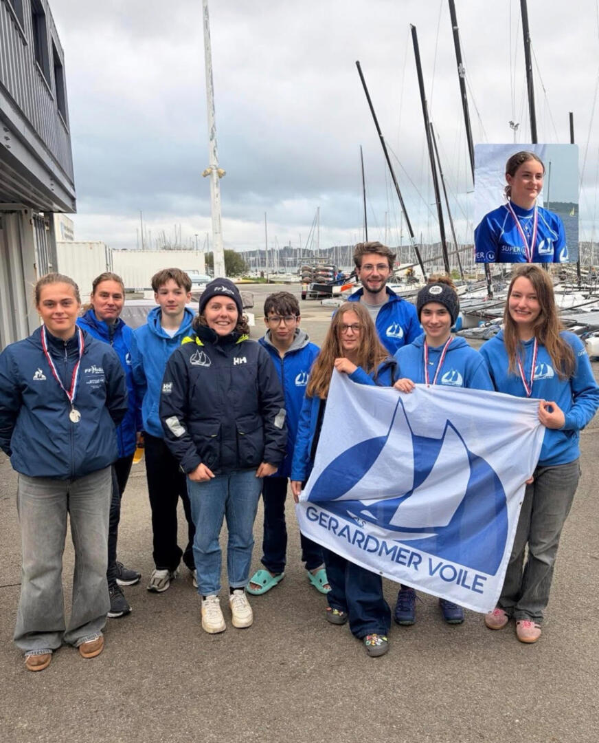 L'équipe de l'ASG Voile au stage suivie du championnat de Bretagne