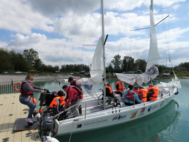 "François-Didier" le bateau handivoile de la MJC Lauterbourg