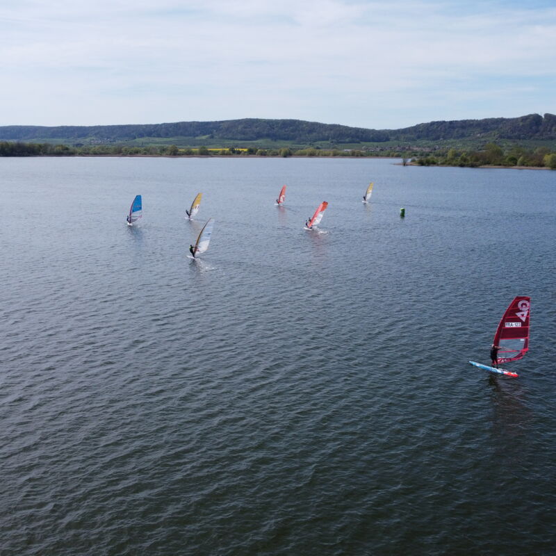 Photo aérienne du lac de Madine