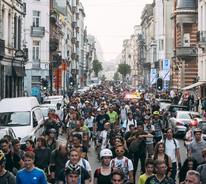 Roller Bike Parade : roulez en patins dans Bruxelles