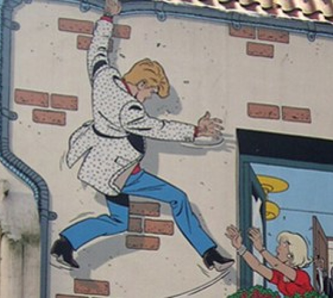 Het traject van de strip in Brussel