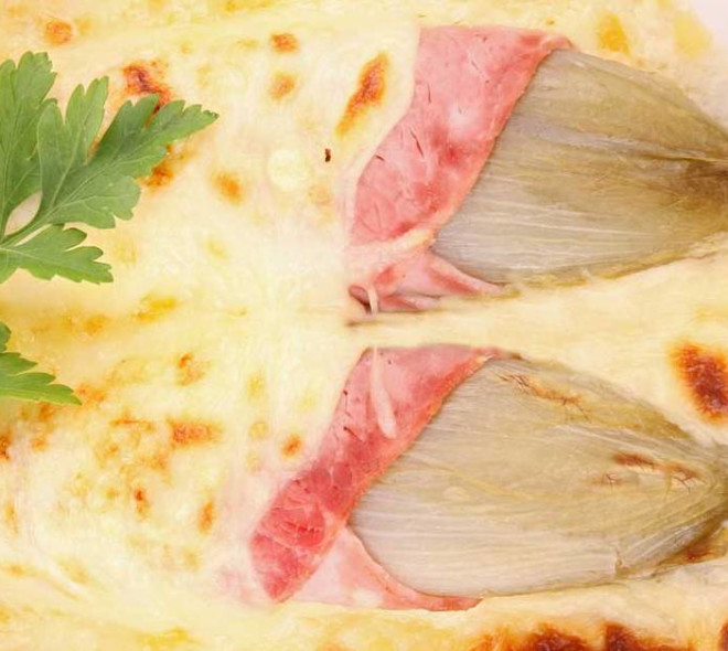 Gegratineerd witloof