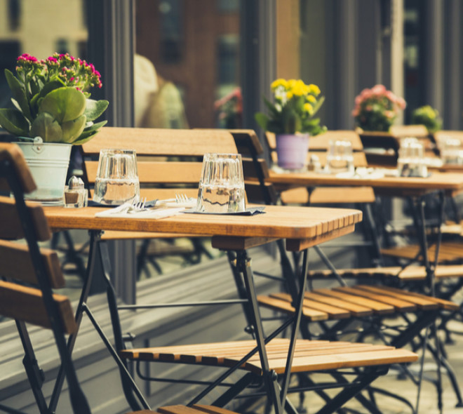 Terrassen en tuinen van Brusselse restaurants